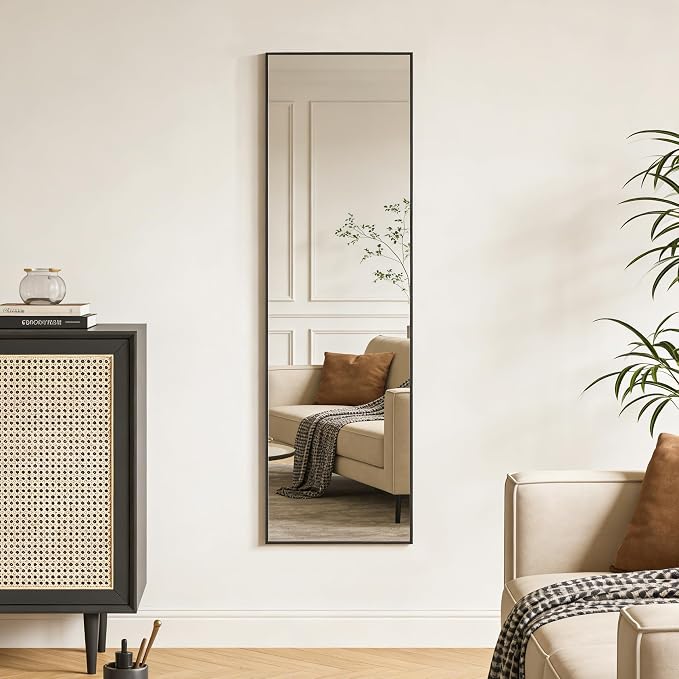 Ruomeng 48x14 Inch Full Length Door Hanging Mirror, Rectangle Full Body Mirror - Image 8