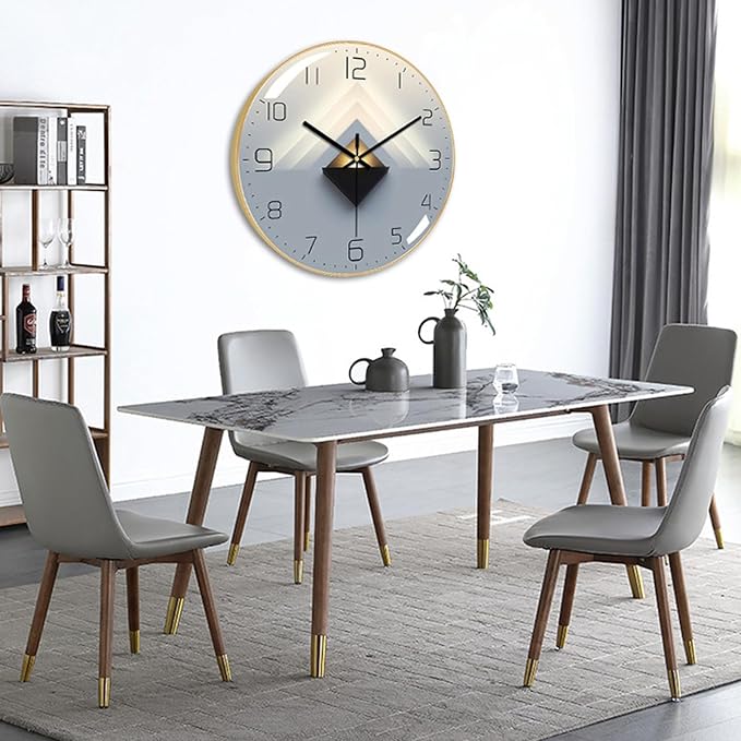 Ergocar Silent Modern Wall Art Deco Clock, Suitable - Image 2