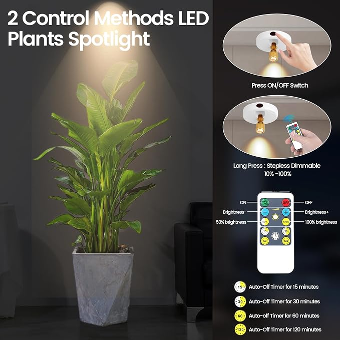 HAMVIDNE LED Spotlight, Rechargeable Battery Picture Lights, Uplighting Indoor - Image 3
