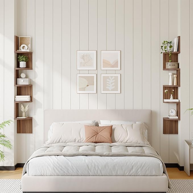 HOOBRO Corner Shelf Wall-Mounted, 5-Tier Corner Bookshelves - Image 8
