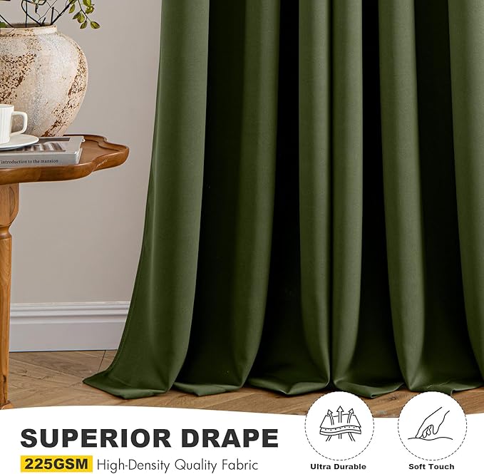 MIULEE Blackout Curtains for Bedroom Living Room 2 Panels, Thermal Insulated - Image 5
