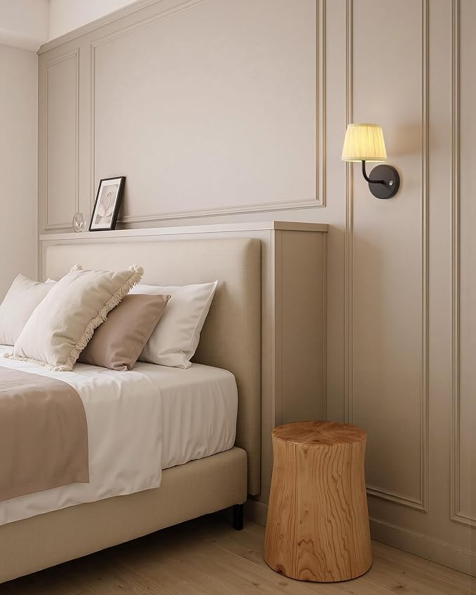 PUSU LED Cordless Black H9.6 inch Small Wall Sconces Set of 2, Rechargeable - Image 7