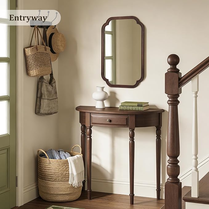WallBeyond 20" x 30" Rounded Corner Arch Wall Mirror - Image 4