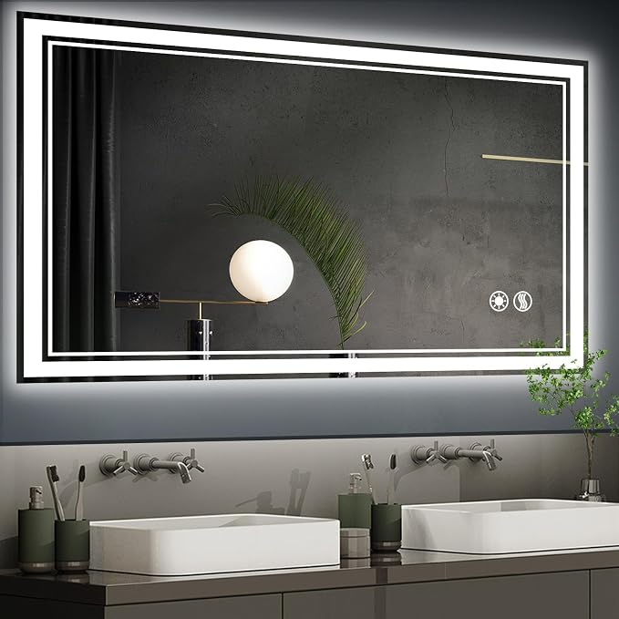 48“ x 28” LED Bathroom Mirror by NESDCC