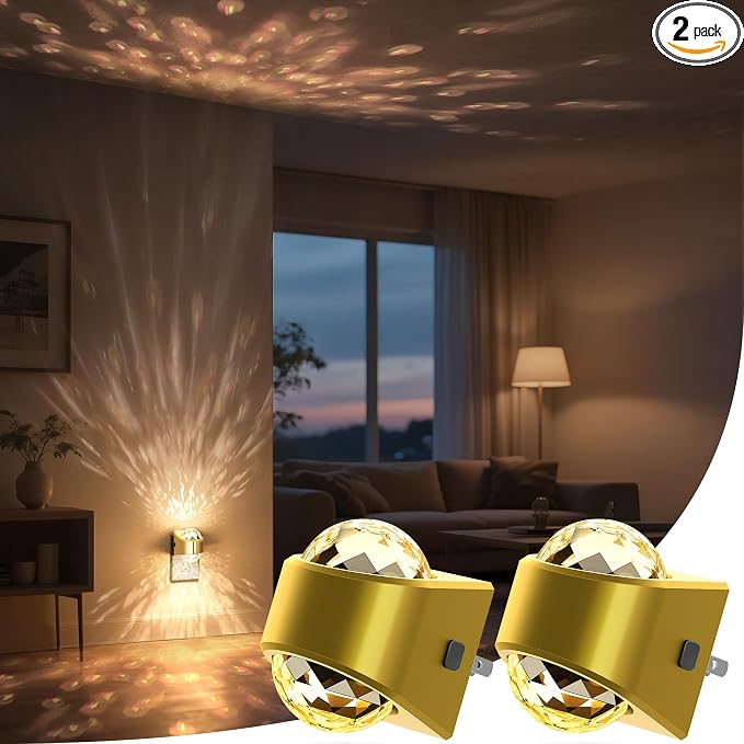 Briignite Night Light, LED Projector Night Light, Soft White by WelcometoBriigniteenjoyyourtimehere