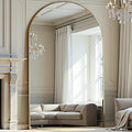 Prywot Full Length Mirror, Oversized 81"x41" Arched-Top Floor Mirror, Free by Prywot