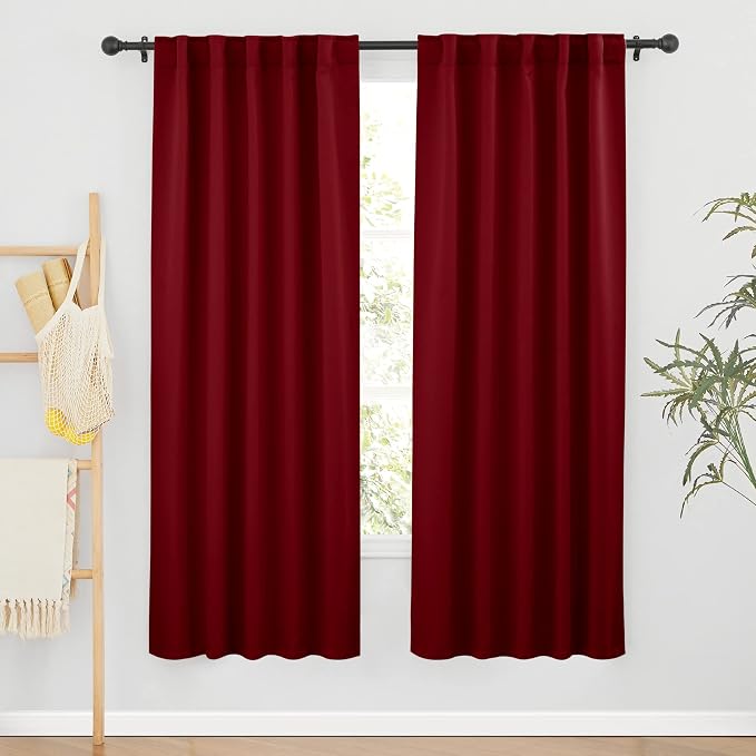 RYB HOME Decorative Room Darkening Curtains, Large Window Curtain Set by RYBHOME