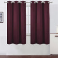 LEMOMO Burgundy Red Thermal Blackout Curtains/38 x 63 Inch/Set of 2 Panels Room by Lemomo