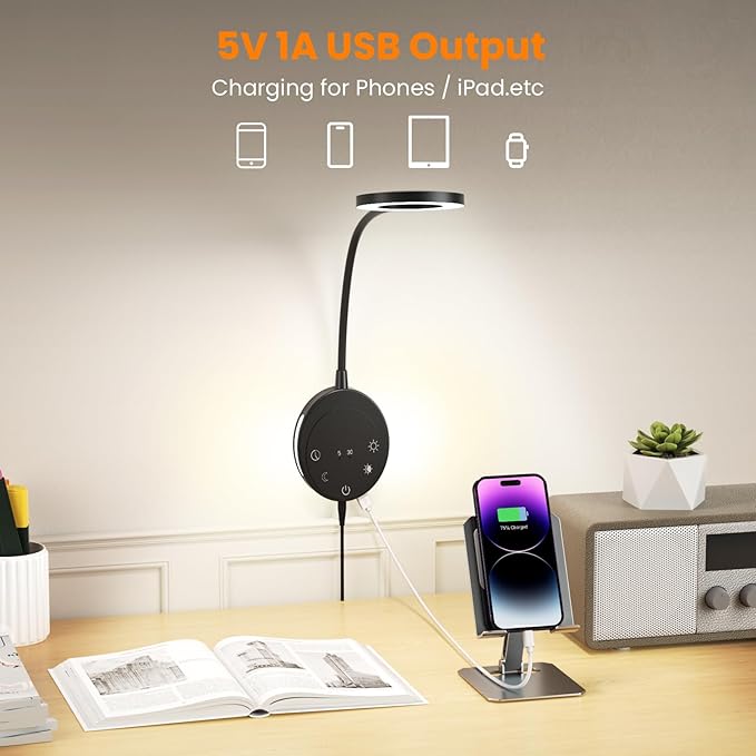 Wall Mounted Reading Light, Headboard Reading Lamp - Image 2