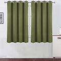 LEMOMO Olive Green Thermal Blackout Curtains/52 x 54 Inch/Set of 2 Panels Room by Lemomo