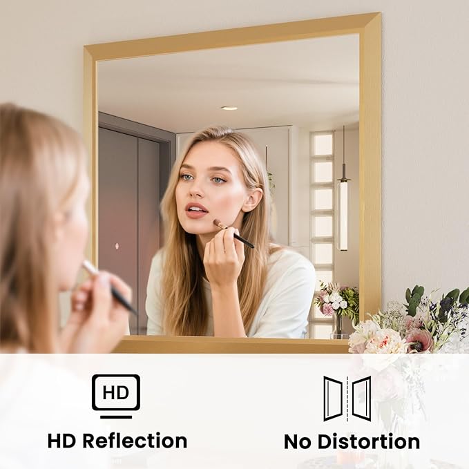 Amorho 36x36 Inch Bathroom Mirror, Wall-Mounted Mirrors Perfect - Image 2