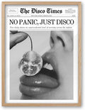 iHery No Panic Just Disco Small Framed Trendy NewsPaper Wall Art, Cherry Disco by iHery