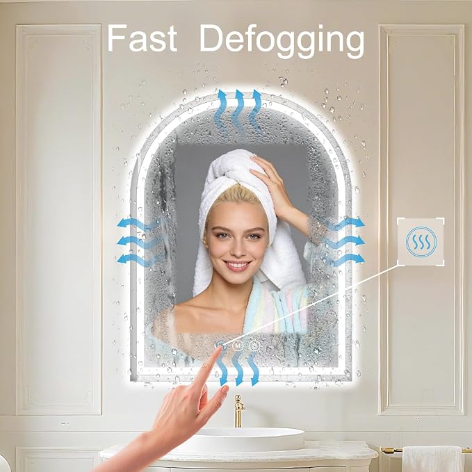 Arched LED Bathroom Mirrors - Image 2
