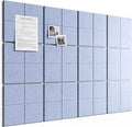 Bumusty Large Felt Bulletin Board, 30 Push Pins, 70 Adhesive Tabs, Soft by BUMUSTY