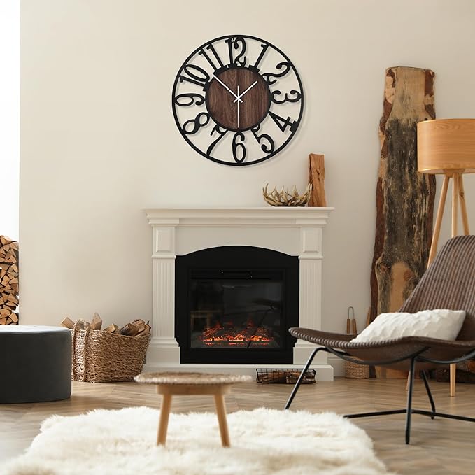 1st owned Wall Clock for Living Room -16" Silent Non Ticking, Battery Operated - Image 6