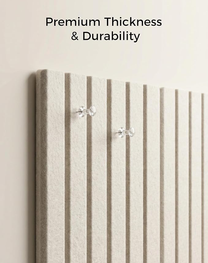 Aothia 12-Pack Felt Bulletin Board Tiles 48"x36", Modular Pin Board - Image 3
