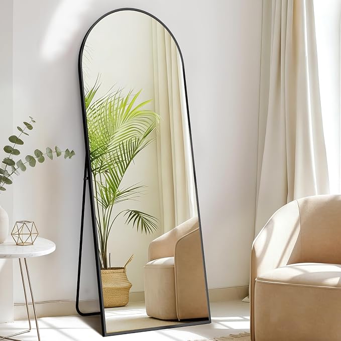 DUMOS Arched Full Length Floor Mirror, Modern Wall Hanging Leaning by DumosLifestyle
