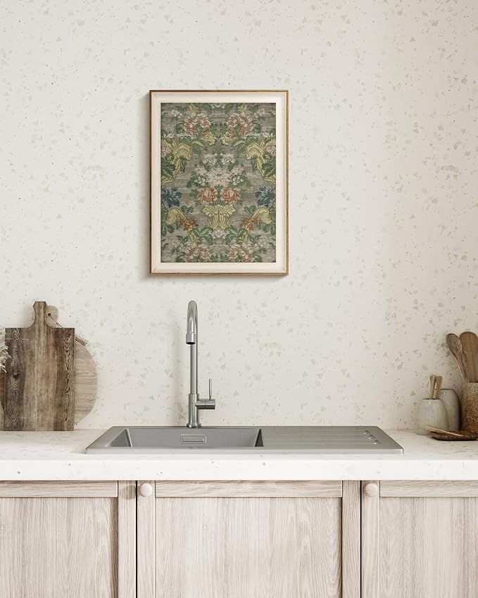 VIYYIEA Framed Wall Art for Living Room, Pattern Canvas Prints, Vintage Home - Image 2