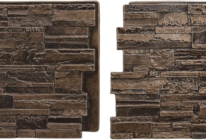 EverStone Cascade Faux Stone Panel, 48 5/8"W x 24 3/4"H x 1 1/4"D, Willow Peak - Image 8