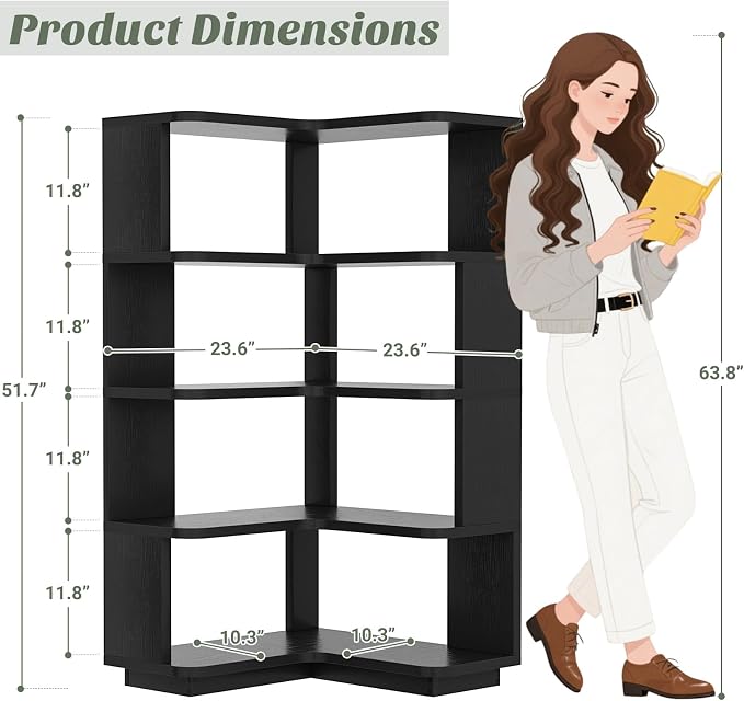 Armocity Corner Book Shelf - Image 3