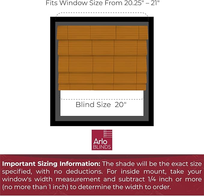 ARLO BLINDS Semi-Sheer Bamboo Roman Shades - Image 2