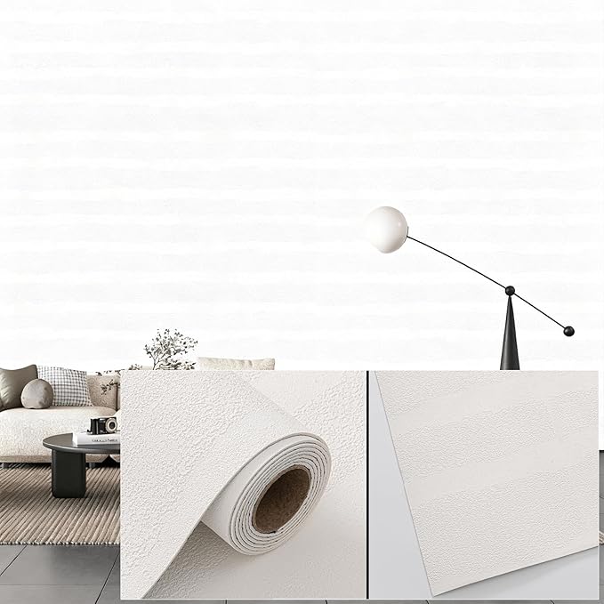 3D Wall Panels Peel and Stick – 23.82"x110" PVC Faux Texture, Self Adhesive by NAMAII