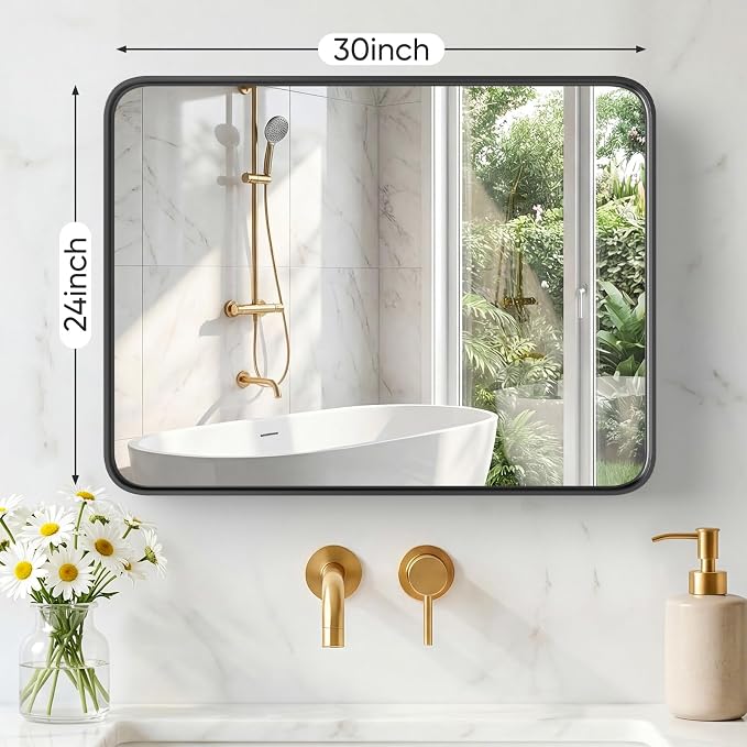 NEWBULIG 24X30 Inch Bathroom Mirror - Image 2