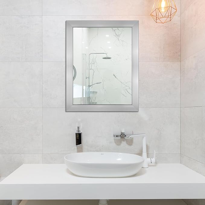 Ruomeng Wall Mirror Rectangle Decorative Mirror 12" x 16" - Image 3