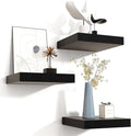 Square Floating Shelves for Wall 8"W x 8"D x 1.2"H, Small Engineered Wood Wall by Venusmiles