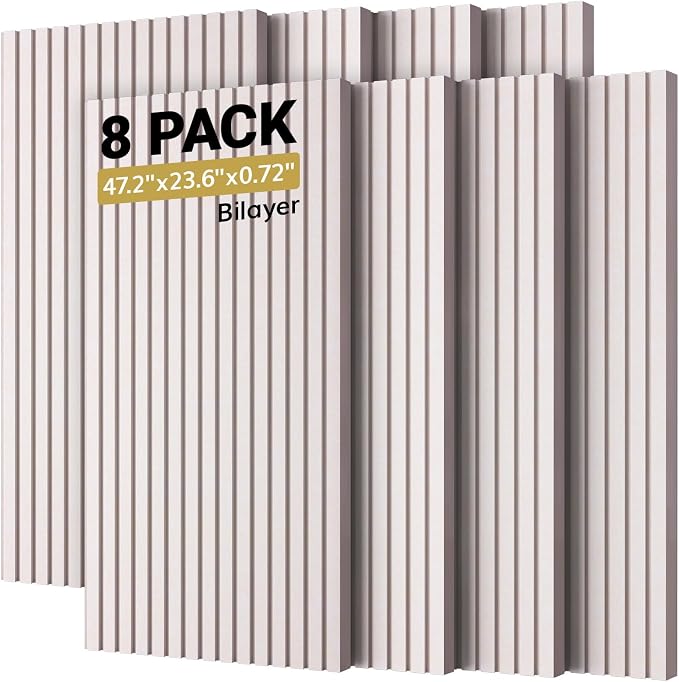 TONOR 8-Pack Bilayer Acoustic Panels Large Self-adhesive, 47.2'' * 23.6'' * by TONOR
