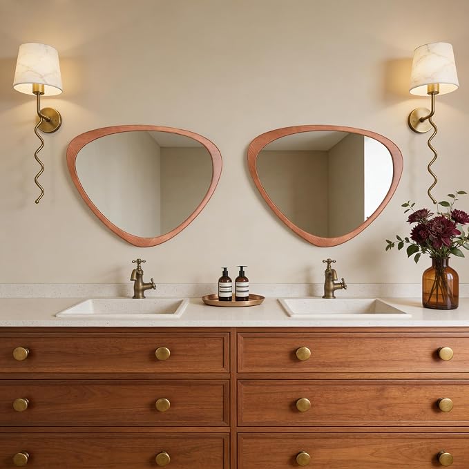 WallBeyond Asymmetrical Mirror, Irregular Wall Mirror - Image 3