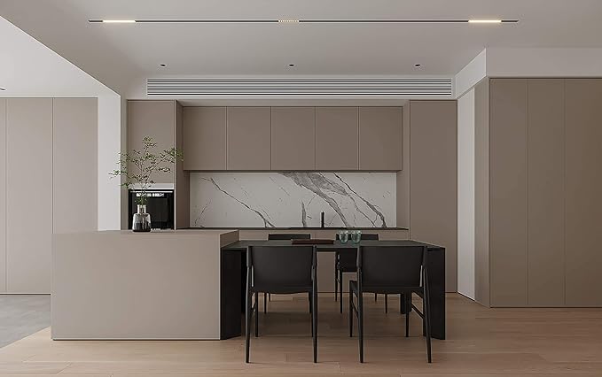 Dimoon 236''x17.7'' Etoupe Peel and Stick Wallpaper Contact Paper Modern Self - Image 6