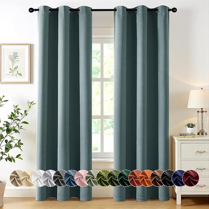 MIULEE Blackout Curtains for Bedroom Living Room 2 Panels, Thermal Insulated by MIULEE