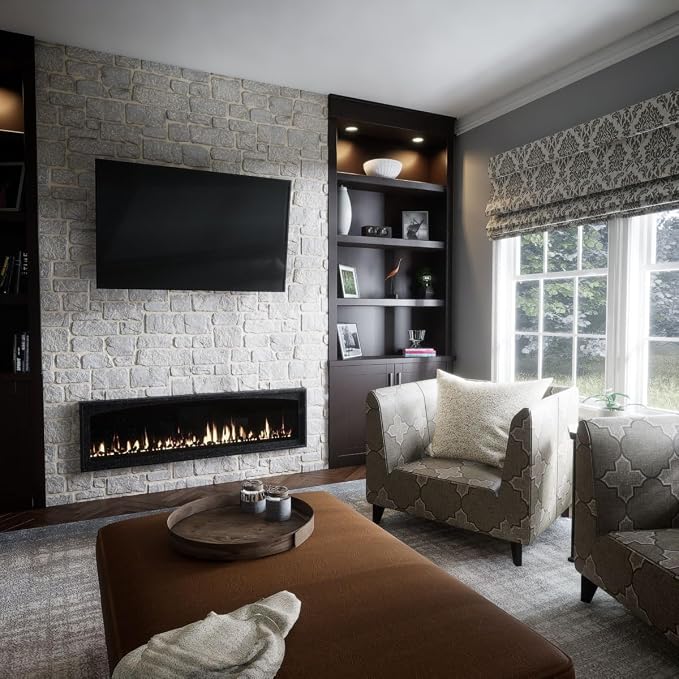 EverStone Cobblestone Faux Stone Panel, Birch Color - Image 11