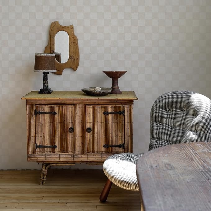 Tempaper x Jeremiah Brent Classic Check Textured Removable Peel and Stick - Image 3
