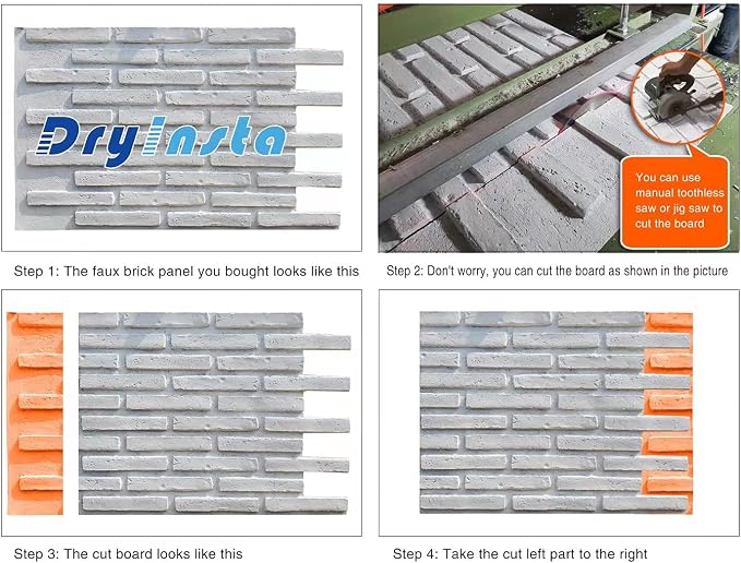 Faux Brick Panels Siding 3D Wall Panel Stonewall Cladding Panels, Thin Brick - Image 4