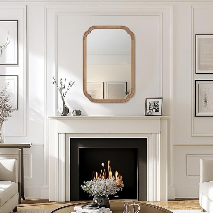 WallBeyond 20" x 30" Rounded Corner Arch Wall Mirror - Image 4