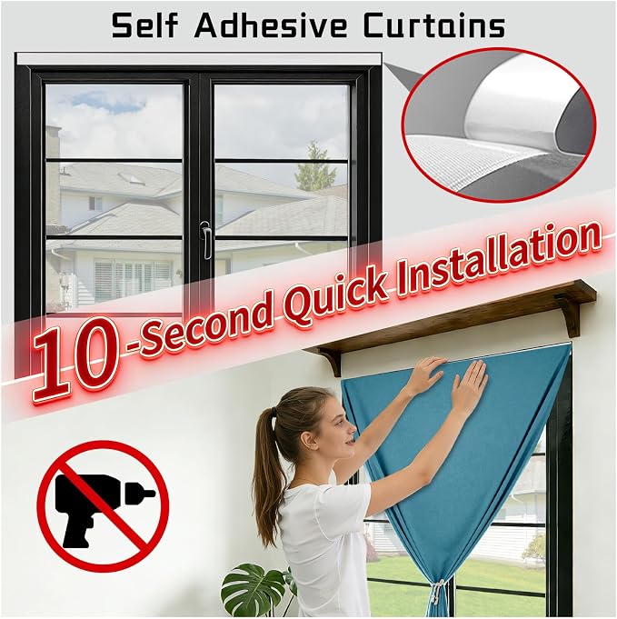 Damage-Free 100% Blackout Curtain - Image 3