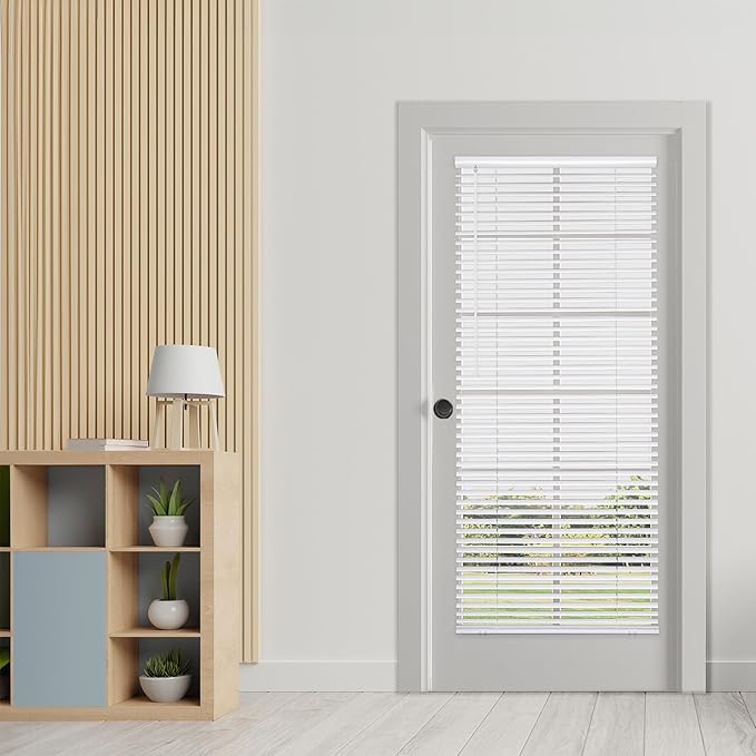 DEZ FURNISHINGS Cordless No Tools 1" Magnet Mini Blinds by DEZFurnishings
