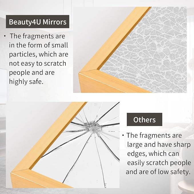 Beauty4U Full Length Mirror 76" x 34", Large Floor Mirror - Image 5