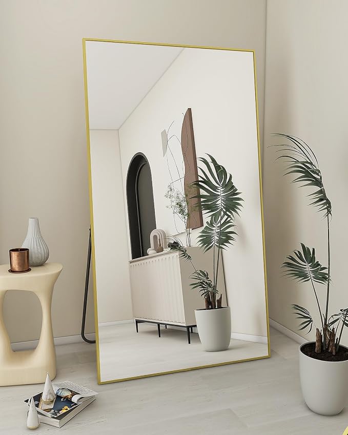 Koonmi 71"x30" Floor Mirror Full Length, Bedroom Floor Body Mirror - Image 2