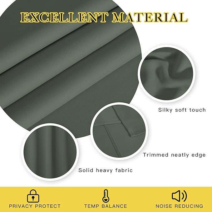 NICETOWN Patio Blackout Curtain Panels - Image 2