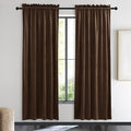 NICETOWN Brown Velvet Curtains, Thermal Insulated Sound Reducing Heavy Matt by NICETOWN