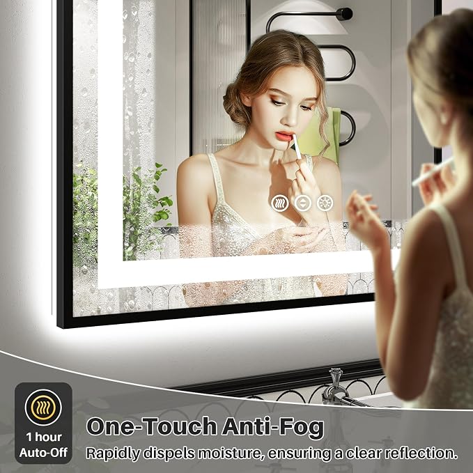 44x36 Inch LED Bathroom Mirror - Image 4