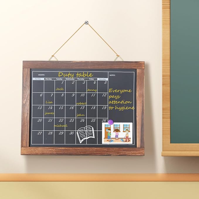KOOLDE Chalkboard Calendar Magnetic Board Monthly Planning Board - Image 5