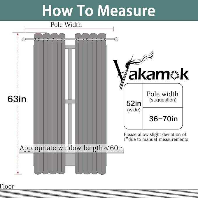 Yakamok Sage 100% Blackout Curtains, Total Blackout Lined Curtain Panels - Image 7