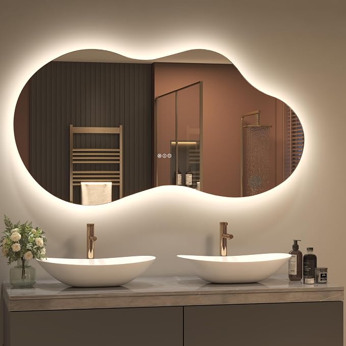 SMIROR Irregular Backlit Bathroom Mirror by SMIROR
