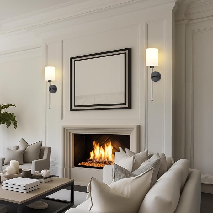 Battery Operated Wall Sconces Set of Two, Wireless Rechargeable Wall Light - Image 8