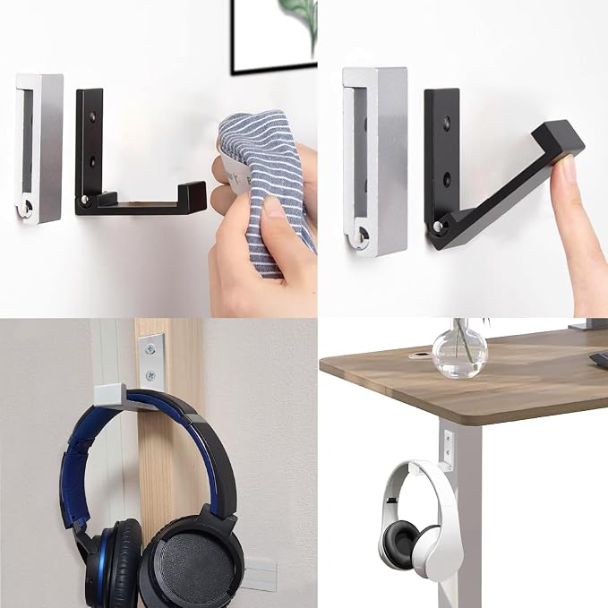 OHIYO 4pcs Folding Coat Hooks Heavy Duty Wall Hooks - Image 4