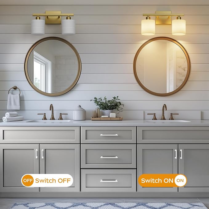 PARTPHONER Bathroom Light Fixtures, Bathroom Lighting Fixtures Over Mirror - Image 5